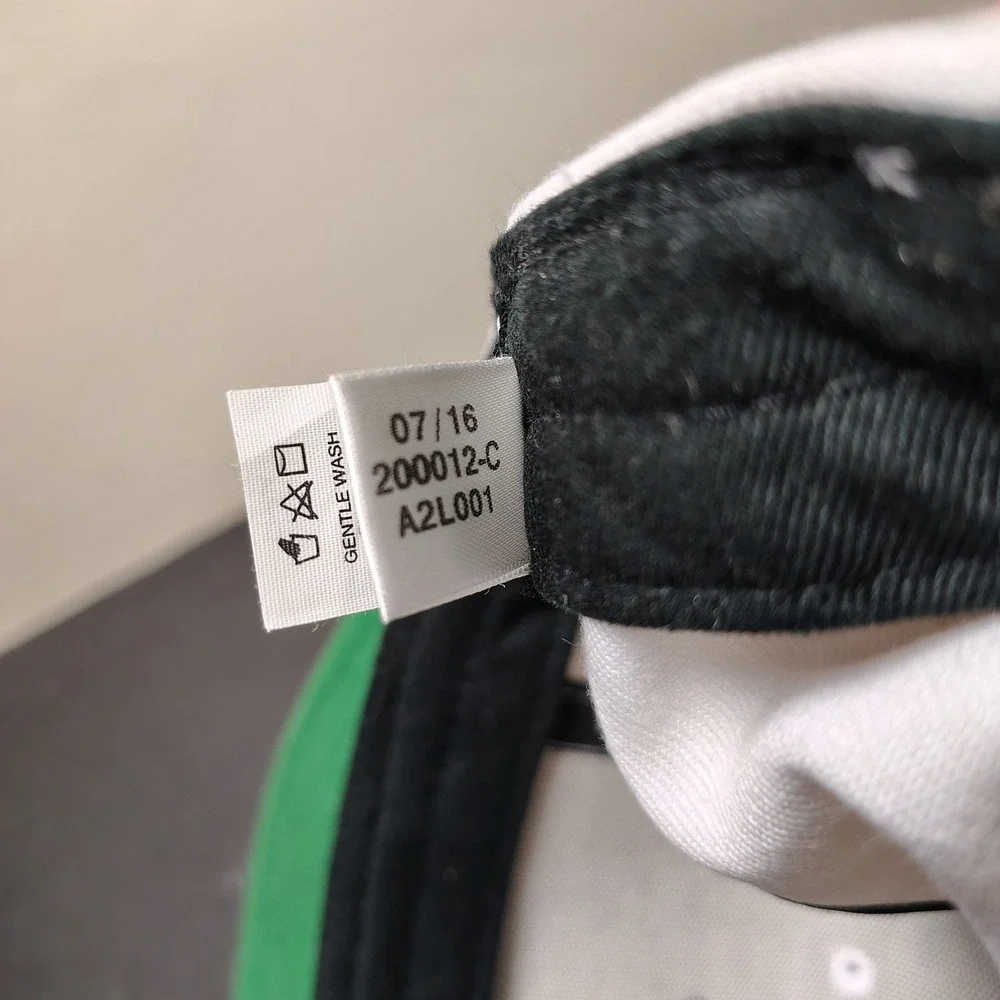 Adidas Hat Cap Snapback White Black Trefoil Spellout Logo Flat Brim Adjustable